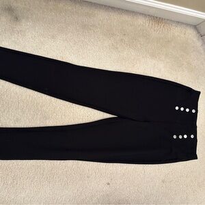 Forever 21 Black Jeggings with Button Detail
